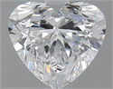 1.51 Carats, Heart D Color, VS2 Clarity and Certified by GIA