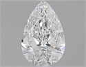 1.21 Carats, Pear F Color, SI1 Clarity and Certified by GIA