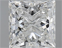 1.51 Carats, Princess H Color, VS1 Clarity and Certified by GIA