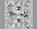 1.50 Carats, Princess F Color, VS1 Clarity and Certified by GIA