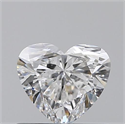 0.50 Carats, Heart E Color, VVS1 Clarity and Certified by GIA