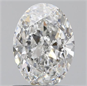 0.80 Carats, Oval F Color, VVS1 Clarity and Certified by GIA