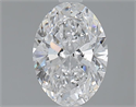 1.20 Carats, Oval D Color, SI2 Clarity and Certified by GIA
