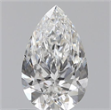0.60 Carats, Pear E Color, SI1 Clarity and Certified by GIA