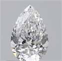 0.40 Carats, Pear D Color, VVS1 Clarity and Certified by GIA