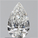 0.50 quilates, De pera , Color G, claridad VVS2 y certificado por GIA