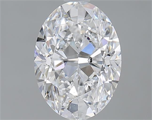 Picture of 1.51 Carats, Oval D Color, SI1 Clarity and Certified by GIA