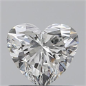 0.60 Carats, Heart G Color, VS1 Clarity and Certified by GIA