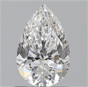 0.80 Carats, Pear E Color, SI1 Clarity and Certified by GIA