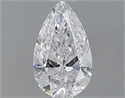 0.60 Carats, Pear D Color, VS2 Clarity and Certified by GIA