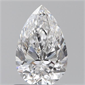 0.80 quilates, De pera , Color D, claridad VS2 y certificado por GIA