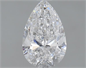 1.00 Carats, Pear D Color, SI1 Clarity and Certified by GIA