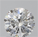 0.80 Carats, Round with Excellent Cut, E Color, SI2 Clarity and Certified by GIA