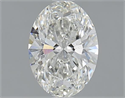 1.01 Carats, Oval H Color, SI1 Clarity and Certified by GIA