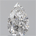 0.90 Carats, Pear E Color, SI2 Clarity and Certified by GIA