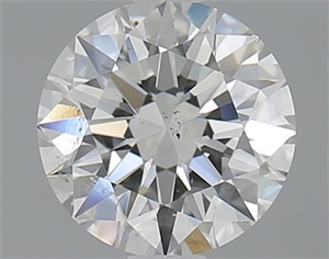 Picture of 1.00 Carats, Round with Excellent Cut, I Color, SI2 Clarity and Certified by GIA