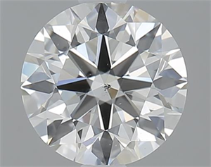 Picture of 1.01 Carats, Round with Excellent Cut, J Color, SI1 Clarity and Certified by GIA