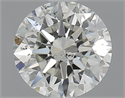 1.00 Carats, Round with Excellent Cut, I Color, SI2 Clarity and Certified by GIA