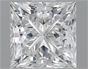 1.00 Carats, Princess F Color, SI1 Clarity and Certified by GIA