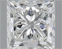 1.70 Carats, Princess H Color, VS2 Clarity and Certified by GIA