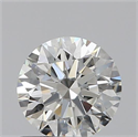 0.71 Carats, Round with Excellent Cut, H Color, VS1 Clarity and Certified by GIA