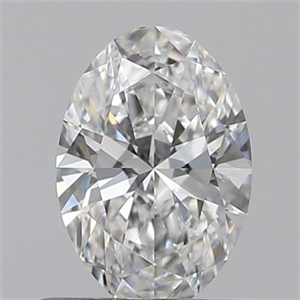 Picture of 0.53 Carats, Oval E Color, VVS1 Clarity and Certified by GIA
