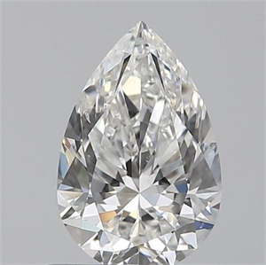 Picture of 0.61 Carats, Pear G Color, SI2 Clarity and Certified by GIA