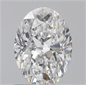 0.80 quilates, Ovalado , Color E, claridad VS2 y certificado por GIA