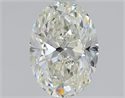 0.90 Carats, Oval H Color, IF Clarity and Certified by GIA