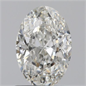 0.80 Carats, Oval H Color, VS1 Clarity and Certified by GIA
