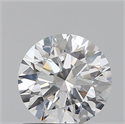0.80 quilates, Redondo Ideal, Color E, claridad SI2 y certificado por GIA