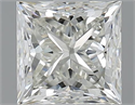 1.21 Carats, Princess H Color, VVS2 Clarity and Certified by GIA