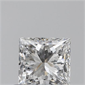 0.50 Carats, Princess E Color, VS2 Clarity and Certified by GIA