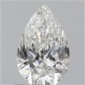 0.60 Carats, Pear G Color, SI1 Clarity and Certified by GIA