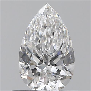 Picture of 0.50 Carats, Pear D Color, SI1 Clarity and Certified by GIA