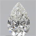 0.50 quilates, De pera , Color H, claridad VS2 y certificado por GIA