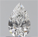 0.50 Carats, Pear F Color, VS2 Clarity and Certified by GIA