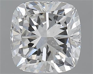Picture of 1.00 Carats, Cushion F Color, SI2 Clarity and Certified by GIA