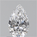 0.52 Carats, Pear D Color, VVS1 Clarity and Certified by GIA