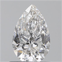 0.60 Carats, Pear E Color, SI1 Clarity and Certified by GIA