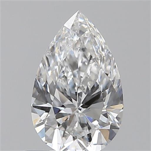 Picture of 0.50 Carats, Pear E Color, SI2 Clarity and Certified by GIA