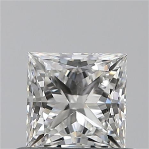 Picture of 0.52 Carats, Princess H Color, VVS2 Clarity and Certified by GIA