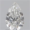 0.80 Carats, Pear F Color, SI1 Clarity and Certified by GIA