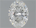 1.01 Carats, Oval H Color, SI2 Clarity and Certified by GIA