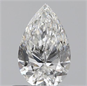 0.50 Carats, Pear F Color, SI1 Clarity and Certified by GIA