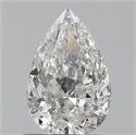 0.70 Carats, Pear F Color, SI1 Clarity and Certified by GIA