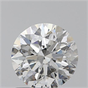 0.90 Carats, Round with Excellent Cut, G Color, SI1 Clarity and Certified by GIA