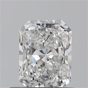 Picture of 0.50 Carats, Radiant E Color, SI1 Clarity and Certified by GIA
