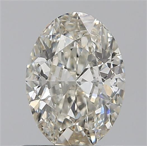 Picture of 0.70 Carats, Oval K Color, SI1 Clarity and Certified by GIA