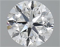 1.00 Carats, Round with Very Good Cut, H Color, SI2 Clarity and Certified by GIA